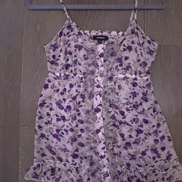 Express - Floral Ruffle Tank - Picture 9 of 10